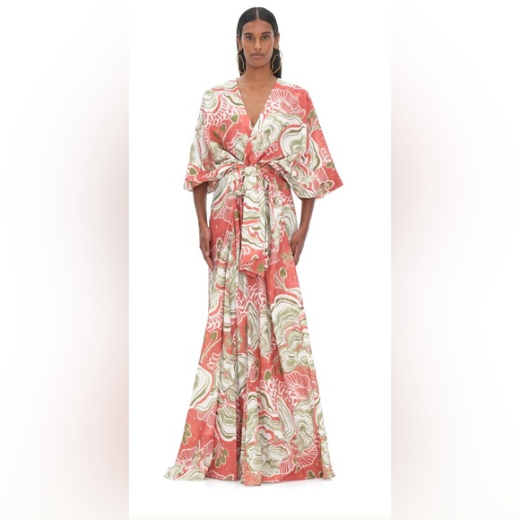 Andrea Iyamah Gamba Abstract Mushroom Robe NWT NEVER WORN MSRP$350 - Picture 1 of 6